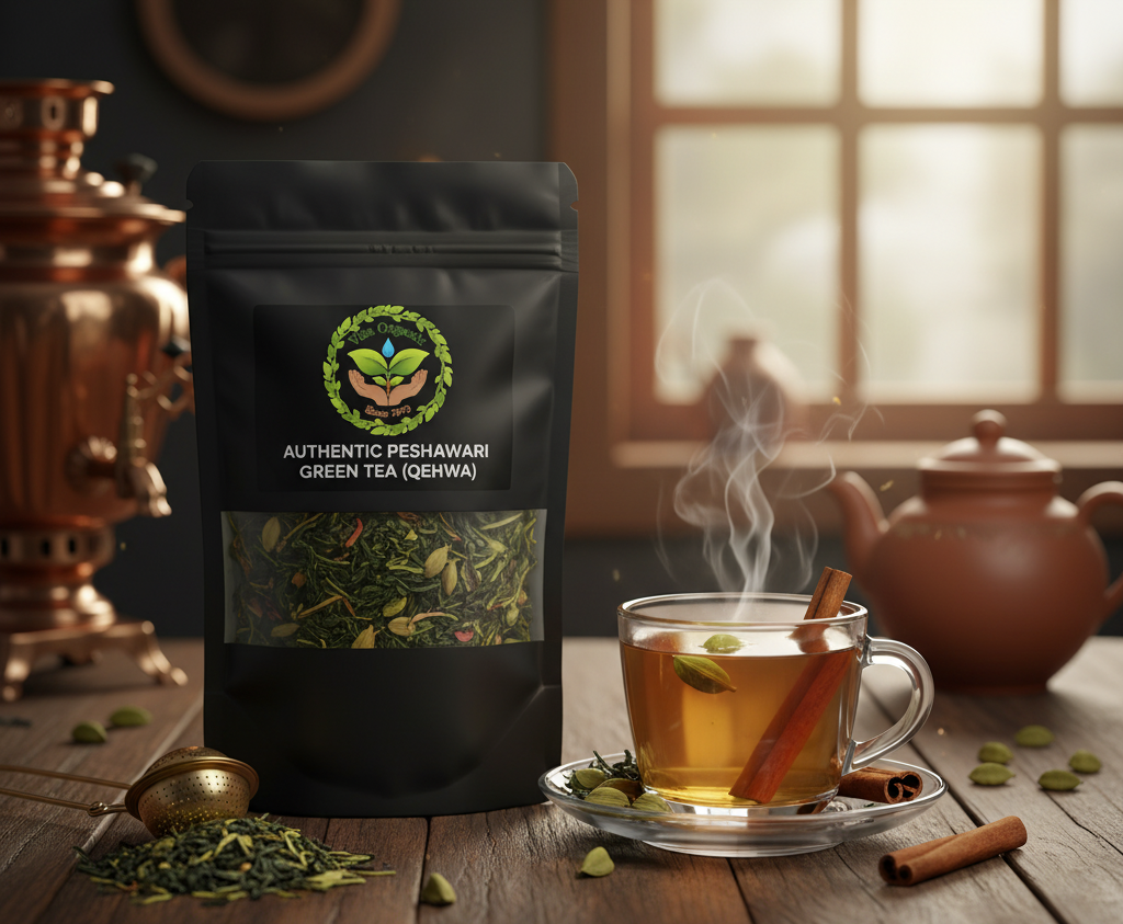Authentic Peshawari Green Tea (Qehwa)
