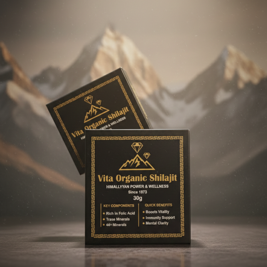 VitaOrganic Pure Himalayan Shilajit – 30g | 100% Natural Resin