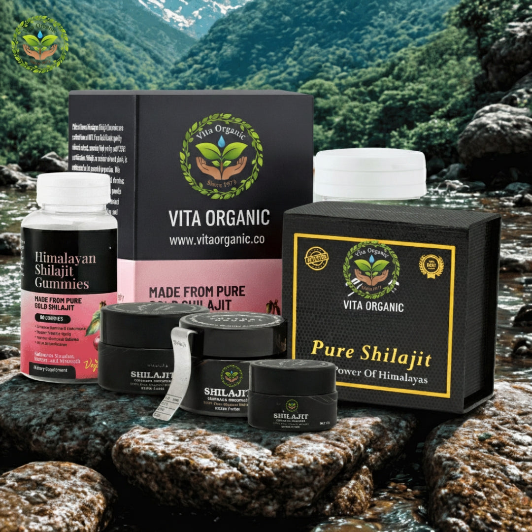 VitaOrganic Shilajit Power Bundle – Resin + Gummies + Capsules
